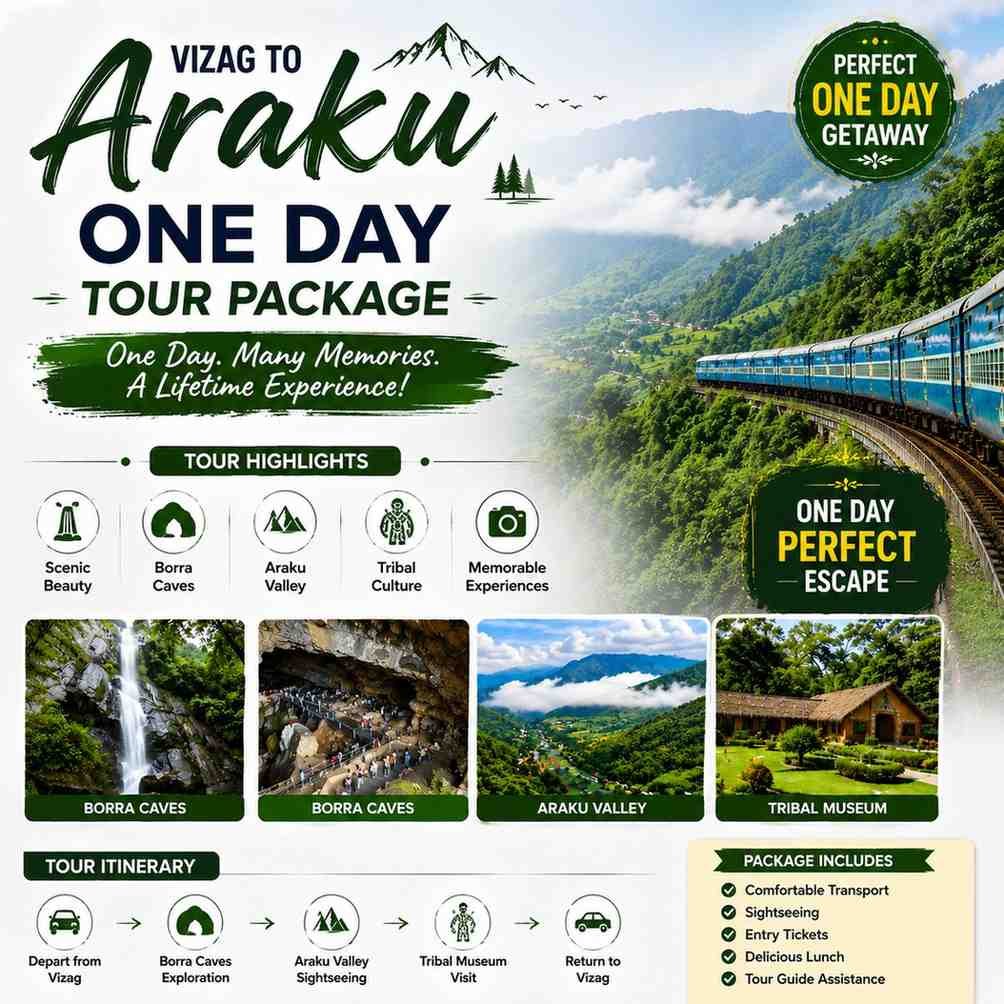 vizag to araku one day tour package